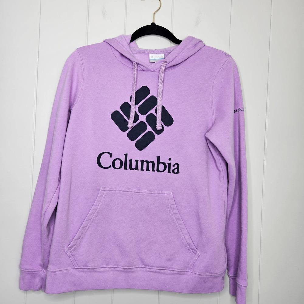 Columbia‎ Sportswear Company Purple Hoodie Small Women's Pull Overhead Fleece
